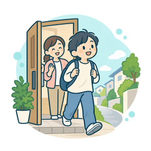 ひきこもりや長期の在宅生活から、少しずつ地域生活への一歩を踏み出したい方のイラスト