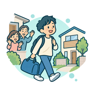 ご家族と距離を取り、自立した生活を始めたい方のイラスト